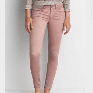 American Eagle Dusty Rose Dye Jegging